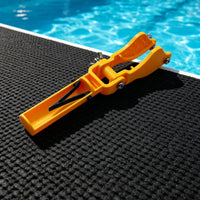 Secure Pool Pole Bracket Easy-Install Pole Holder with Clip Lightweight Clip with Clamp Long-Lasting for Maintenance Technicians, Swimming Pools