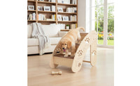 Dog Steps for Bed Solid Wood Construction Wooden Dog Stairs Stable Design Wooden Pet Stairs for Short-Legged Dogs, Senior Pets, Indoor
