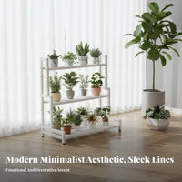 Tiered Plant Stand Multitier Design Stepped Plant Display Large Capacity sturdy Duty for Homeowners, Balcony