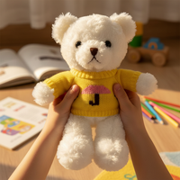 Teddy Bear Plush Toy with Sweater - Soft Stuffed Animal Doll for Gifts
