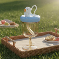 Multi-Purpose Children's Wine Glass Cup Easy to Clean Baby Goblet Cup Leak Proof PPSU Sippy Bottle Drop Resistant for Toddlers, Babies, Infants 9 months+