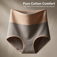 Underwear Women High Waisted Knickers for Control with Gusset, Fully Pure Period Postpartum Multipack