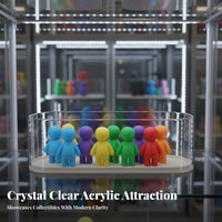 Unopened Box Storage Rack High Clearness Acrylic Display Case Clear Figurine Showcase Panoramic View Clear Figurine Organizer