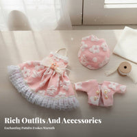 30cm Doll Outfit Great Gift BJD Dress Set Detailed Design Doll Dress Set for Kids, Dollhouse Play