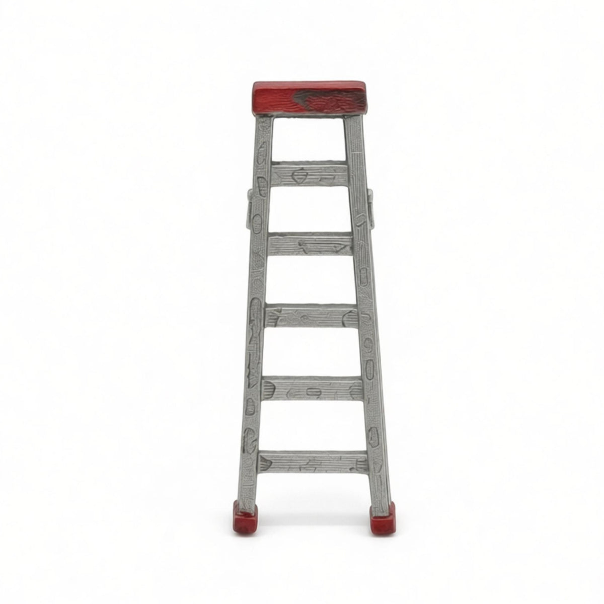 Miniature Step Ladder Realistic Miniature Ladder with Steps Authentic Diorama Prop for Hobbyists, Collectors, Micro Landscape