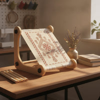 Wooden Embroidery Frame Stand Flexible Embroidery Frame Holder Smooth Cross Stitch Stand Handmade for Hobbyists