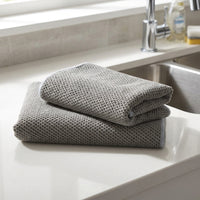 Corn Kernel Microfibre Cloth, Gray Fine Cleaning Cloths for Kitchen, High Absorbency Reusable Towel