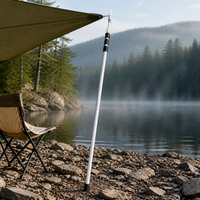 Telescopic Aluminum Tent Pole for Outdoor Camping Tarp and Awning Support
