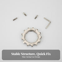 Cassette Repair Cog Nickel-Plated Cycle Cassette Sprocket Mountain Bike Flywheel Cog Hardened Steel Rear Bike Cogset
