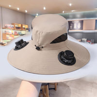 Hat with Solar Fan Cooling Solar Fan Hat Headwear Sundefensive Breathable for Gardeners, Gardening, Fishing