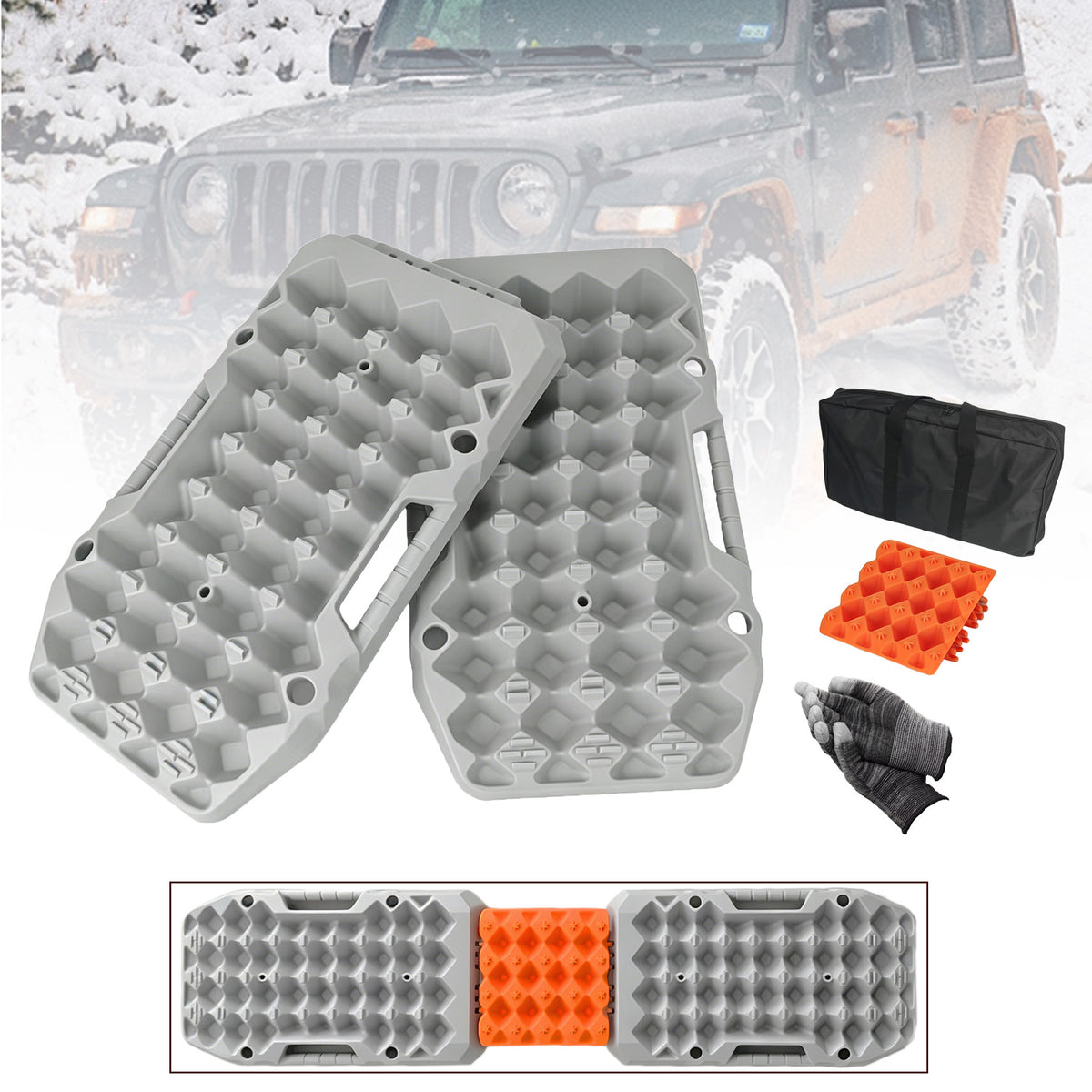 Off-Road Recovery Board for Sand, Snow, and Mud