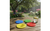 4 Pieces Sensory Texture Mats Flexible Silicone Sensory Mats Soft for Kids, Classrooms