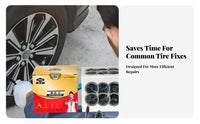 24 Pieces Permanent Solution Umbrella-Style Tire Plug Easy to Use Umbrella-Style Plug Tire Repair Kit Portable for Car Owners, Drivers