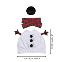 Porch Goose Outfit Winter-Themed Porch Goose Costume Plaid for Yard, Homeowners