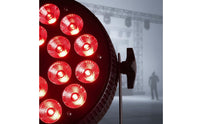 18 LEDs LED Par Light Aluminum Case Stage Wash Light Full Color Bar Performance Lamp Adjustable Bracket for Performers, DJs, Club
