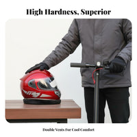 Winter Warm Helmet 3C Certified Full Face Detachable Neck Warmer Shielded Headwear for Commuters, Daily Commuting