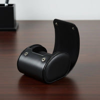 Portable Watch Storage Box Great Gift Leather Watch Travel Case Sturdy Construction Snap Closure for Travelers