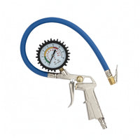 Tire Inflator Flexible Tire Inflator with Gauge Accurate Air Compressing Attachment for Vehicle Owners, Garage, Workshop