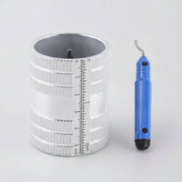 tube Deburring Tool Metal tube Deburrer with Scale Efficient Inner Outer Deburring Tool for Plumbers, Machinists, Workshops
