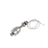 Wired Lead Stainless Steel Buoyant Switch Slim Threaded Buoyant Level Switch Silver Finish