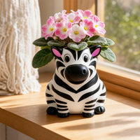 Animal Flower Pot Decorative Animal Planter Succulent Planter Compact Mini Flower Pot Fun for Desk, Office