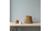 DIY Friendly Woven Paper Rope Lampshade Vintage Inspired Paper Rope Lamp Shade Easy Installation Japanese Design Lamp Cover Sturdy Metal Frame for Crafters