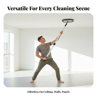 Photovoltaic Panel Cleaning Brush Ladder Telescopic Cleaning Brush Versatile Extendable Pole Duster for Homeowners, Adults, Walls, Glass Panes