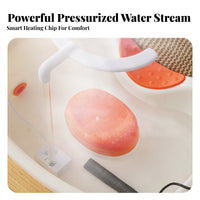 Water Circulation Hair Relaxation Basin Constant Temperature Heating Lay-in Shampoo Bowl Ergonomic Neck Support Bedside Shampoo Basin