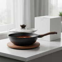 Granite Frying Pan Set Gas Cooktop Nonstick Frying Pan Set Easy to Clean Stone Coating Skillet for Home Cooking, Stovetop
