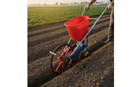 Manual Seeder with Growth Additive Distributor Chain-Driven Seeder with Growth Additive Distributor Wheeled Push-Type Row Planter for Farmers, Farm