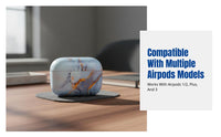 AirPods Case, Hard PC, Marble Pattern, Full Protection, Stylish, Multi-Model, Customizable