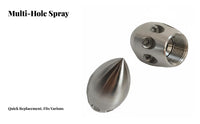 Wear-Resistant Ceramic Jets High Pressure Drain Cleaning Nozzle Powerful Forward Thrust Sewer Jetter Nozzle Plug-and-Play for Plumbers
