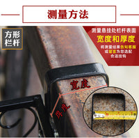 铁艺花箱栏杆花架绿萝花盆简约悬挂壁挂室内防护栏多肉花架置物架 长60宽20高15黑色