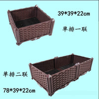 家用蔬菜种菜盆阳台长方形特大室外种植箱种菜箱家庭塑料花盆花槽