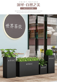 铁艺花箱户外组合不锈钢花槽长条隔断围栏阳台花槽花架种植箱花坛