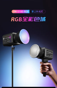 High-Power 80W RGB LED Fill Light with Battery, Three Color Temperatures