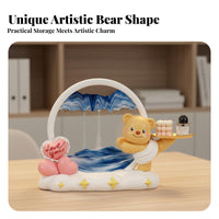 360° Rotatable Creative Landscape Hourglass Ever-Changing Scenery 3D Rotating Sandscape Picture Scratch Resistant Glass for Home, Restaurant
