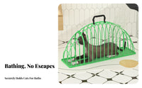Cat Dehydrating Cage Cat Bathing Cage Quick Dry Anti-Scratch Pet Restraint for Washroom, Pet Care Professional Visits, Car Travel