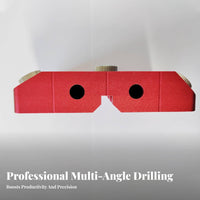 Accurate Positioning Multi-Angle Drill Guide High Precision Woodworking Hole Long-Lasting Construction for Woodworkers, Home Improvement