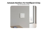 Type 86 Time-Based Control and Schedule Function Digital Wall Outlet Manual Push Control Panel Outlet for Homeowners, Hobbyists, Home, Bedroom