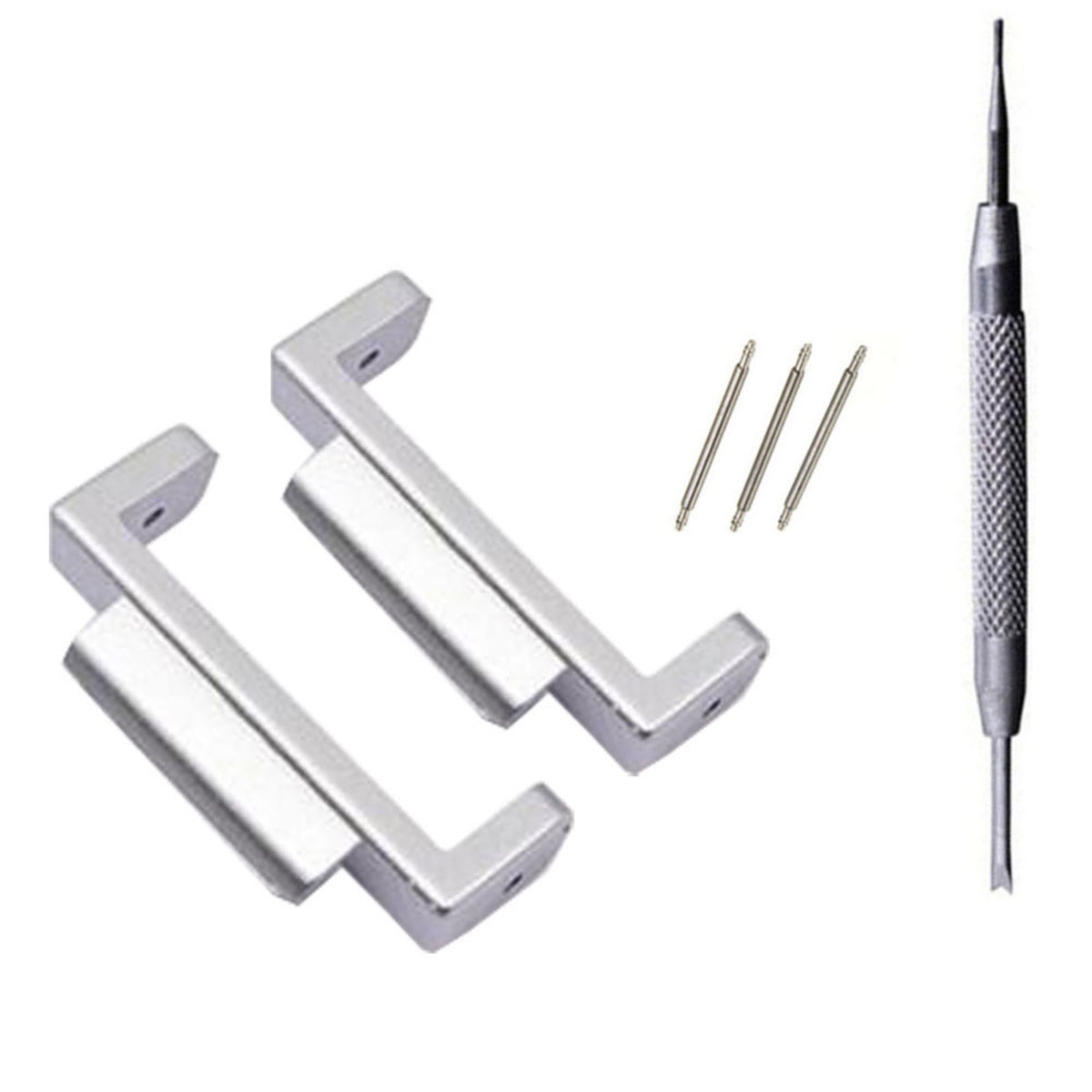 Wristband Connector Adapter with Tool Stylish Wristband Connector Adapter with Spring Fastening Pins