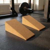 Slanted Cork Incline Block Flat Top Incline Incline Block Eco-Friendly Slant Board Long-Lasting for Stretching, Squats, Weight Training