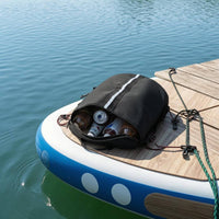 Clip Straps Surfboard Deck Storage Bag Zippered SUP Mesh Storage Bag Reflective Strip