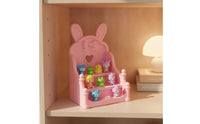 Doll Display Rack Miniature Display Shelf Compact Dollhouse Shelf for Collectors