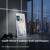 Built-in Courses Smart Fitness Mirror Multi-Functional Interactive Workout Mirror HD Reflection Wall Furnishing Distortion-Complimentary for Dancers, Beginners, Women, Home Gym