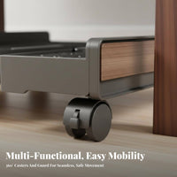 Movable Computer Chassis Stand Locking Caster Wheels Adjustable Computer Chassis Stand Adjustable PC Case Stand Lockable Casters