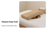 Slow Rebound Beauty Bed Headrest Soft Feel Cervical Memory Foam Pillow Breathable for Adults, Back Sleepers, Spa, Massage Medical Center