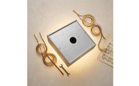 Wood Grain Piano String Box Light Gray Wooden Storage Box Natural Finish