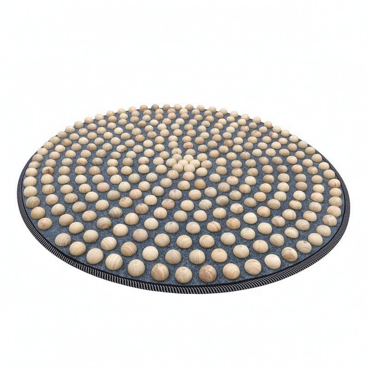 Foot Massage Mat with Wooden Nodes Portable Foot Massager Mat Massage Pad with Wooden Beads Safe Slim Design for Adults, Home