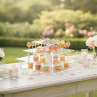 Sucker Display Stand Transparent Sucker Display Stand with Tiers Cake Sweet Treat Holder Reusable Polished for Bakers